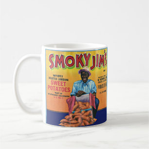 1940s Smoky Jim's sweet potato crate label Coffee Mug