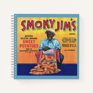 1940s Smoky Jim's sweet potato crate label Notebook