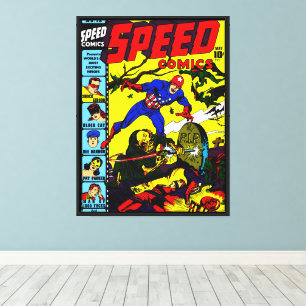 1940's SPEED Comics Canvas Print
