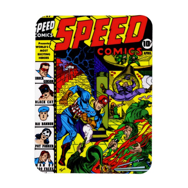 1940's SPEED Comics Magnet  (Vertical)