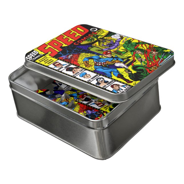 1940's SPEED Comics Puzzle (Lid Open)