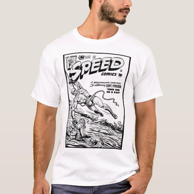 1940's SPEED Comics T-Shirt (Front)