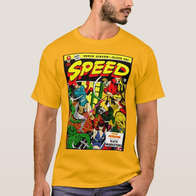1940's SPEED Comics T-Shirt (Front)