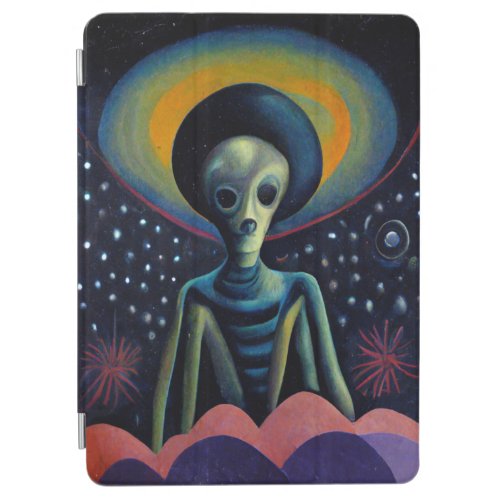 1940s Style Alien With a Halo iPad Air Cover