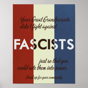 1940's Style Stand up for your Community Poster