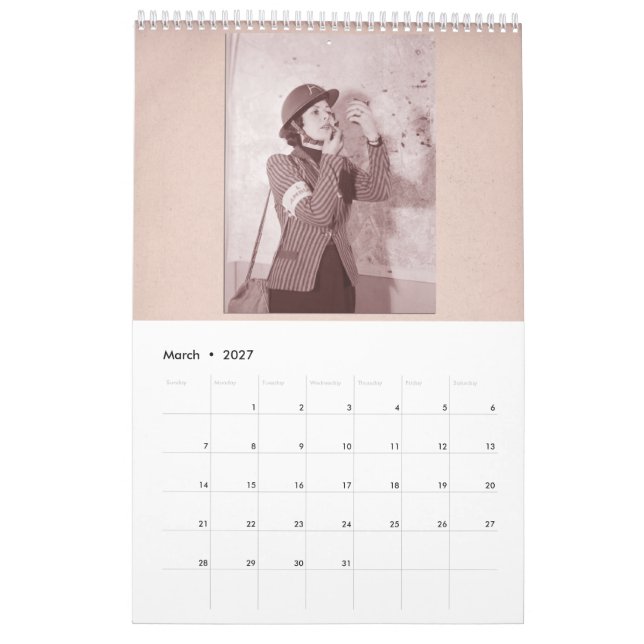 1940s Style Wall Calendar | Zazzle
