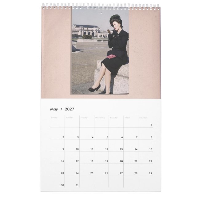 1940s Style Wall Calendar | Zazzle