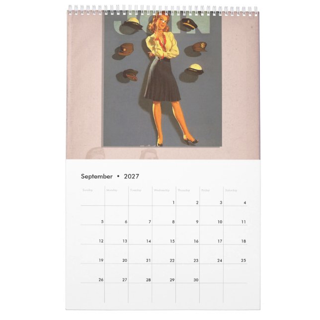 1940s Style Wall Calendar | Zazzle