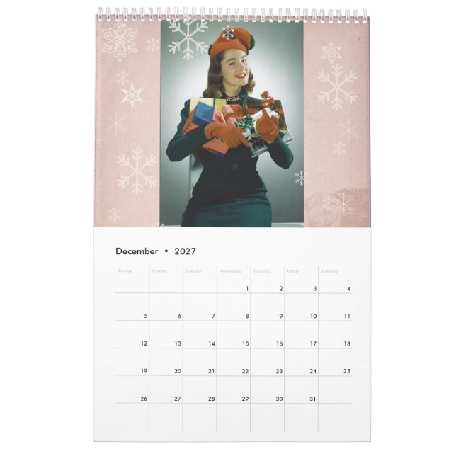 1940s Style Wall Calendar | Zazzle