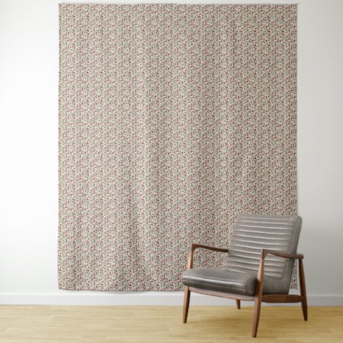 1940s Utility Floral Sprig Pattern Tapestry