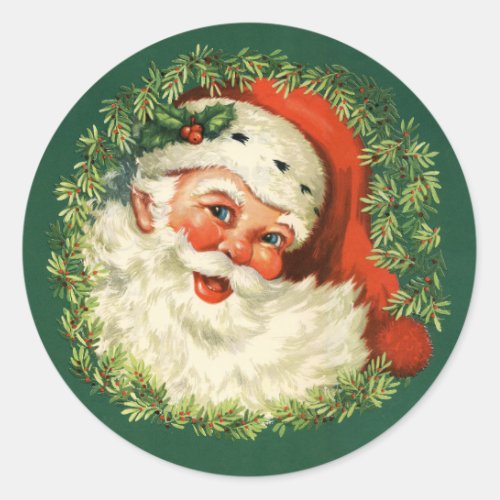 1940s Vintage Santa Claus Stickers