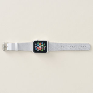 1940s Vintage Thyme & Denim Floral Art Apple Watch Band