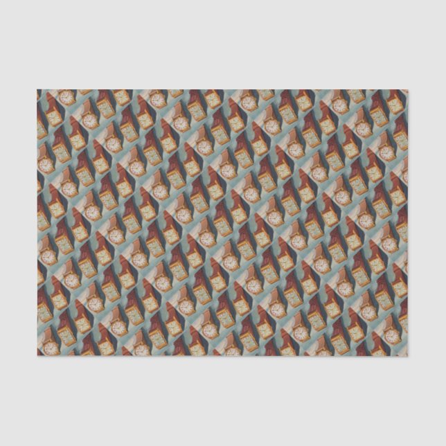 1940s wristwatches print tissue paper (Front)