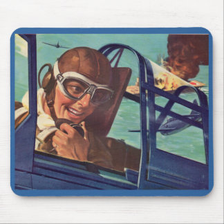 1940s WWII dogfight in the air Mouse Pad