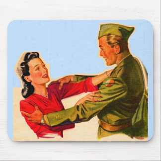 1940s WWII home from the war Mouse Pad