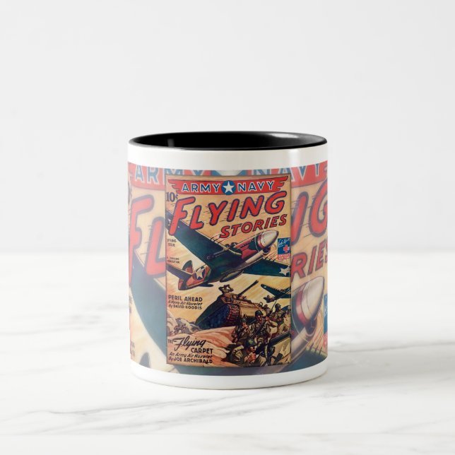 1940S WWII PULP MAGAZINE ART Coffee Mug (Center)