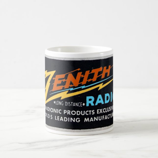 1940s ZENITH RADIO ADVERTISEMENT Coffee Mug (Center)