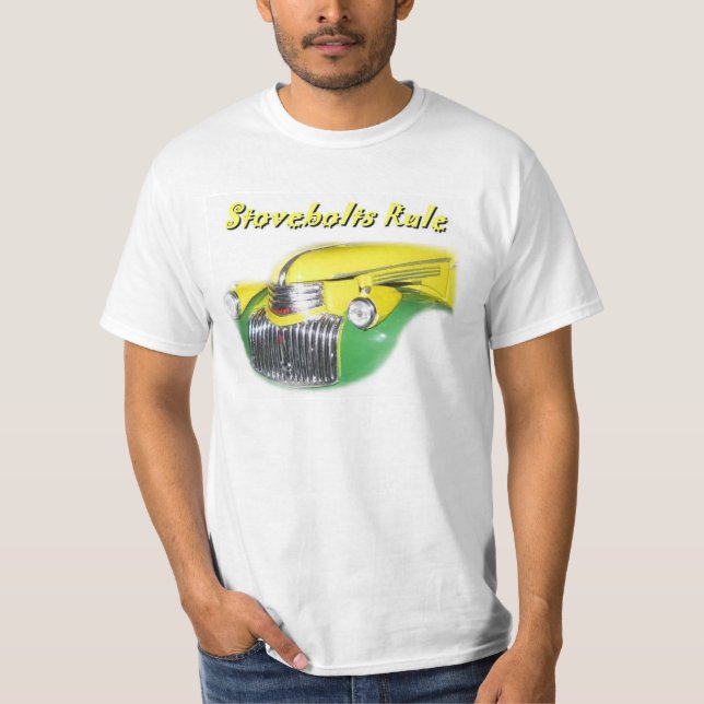 1941 1942 Chevrolet Truck T Shirt Stovebolts Rule (Front)