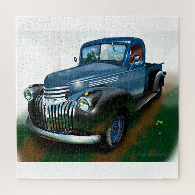 1941–1947 Chevy pickup Jigsaw Puzzle (Vertical)