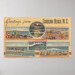 1941 Carolina Beach, North Carolina Poster