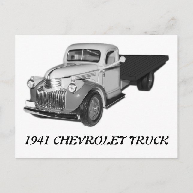1941 CHEVROLET TRUCK 1942 Chevy Postcard (Front)