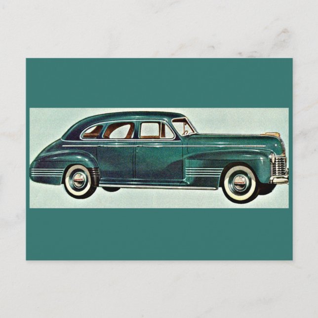 1941 Deluxe Torpedo four-door sedan Postcard (Front)