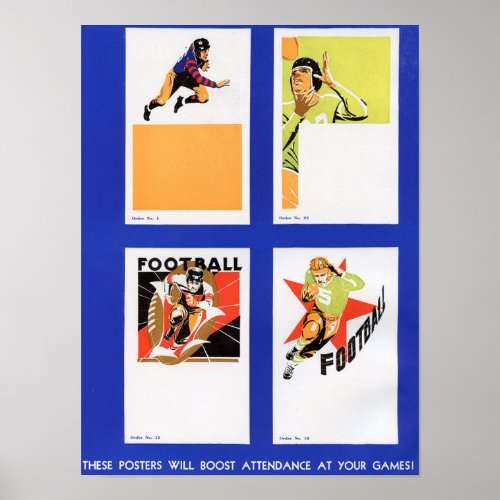 1941 Don Spencer Football Poster 3