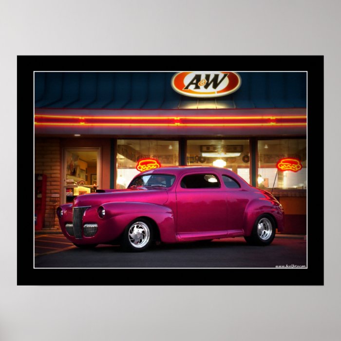 1941 Ford Custom Street Rod Drive In Poster