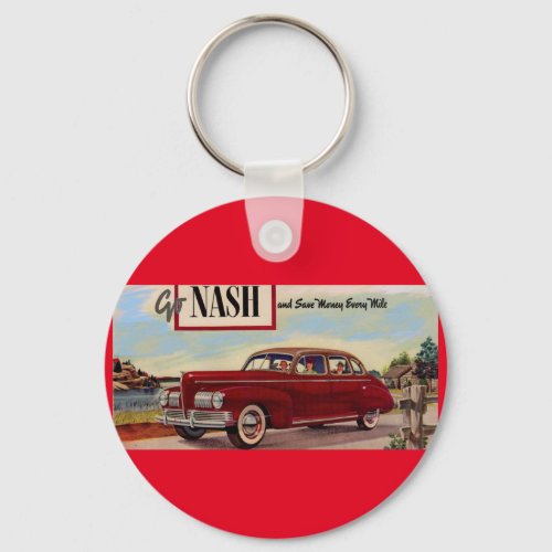 1941 Nash automobile ad Keychain