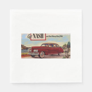 1941 Nash automobile ad Napkins