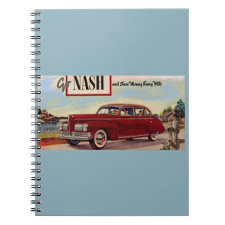 1941 Nash automobile ad Notebook