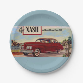 1941 Nash automobile ad Paper Plates