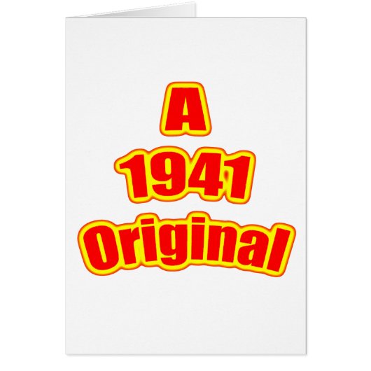 1941 Original Red Cards (Front)