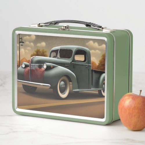 1941 Pickup Truck Metal Lunch Box