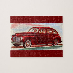 1941 red Mercury 8 Jigsaw Puzzle