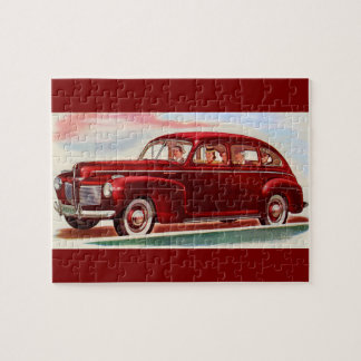 1941 red Mercury 8 Jigsaw Puzzle