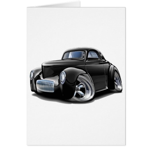 1941 Willys Black Car Cards (Front)