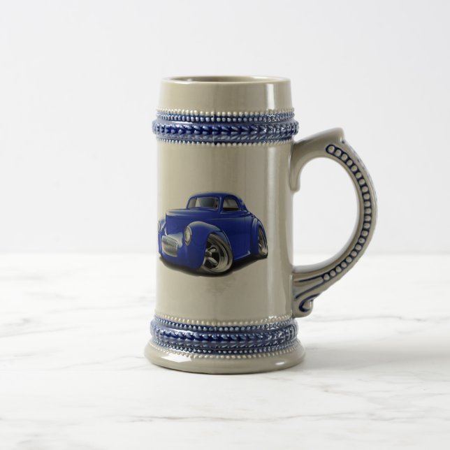 1941 Willys Blue Car Beer Stein (Right)