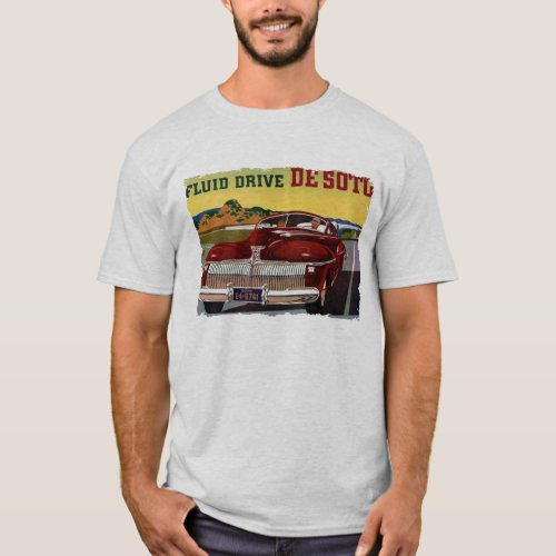 1942 DeSoto Chrysler Classic Car T_Shirt