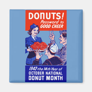 1942 Donut Month Magnet