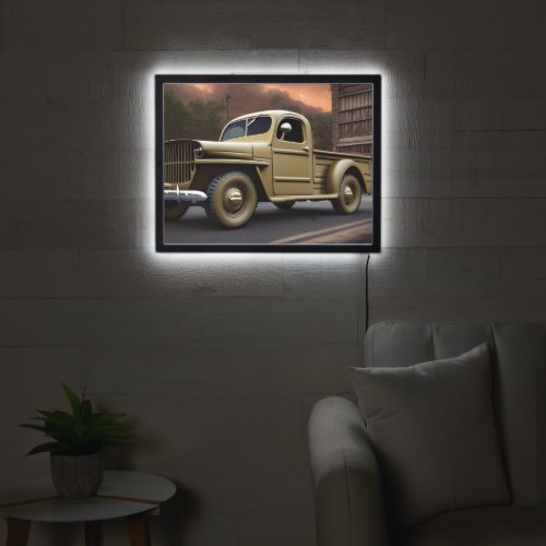 1942 Pickup Truck Illuminated Sign