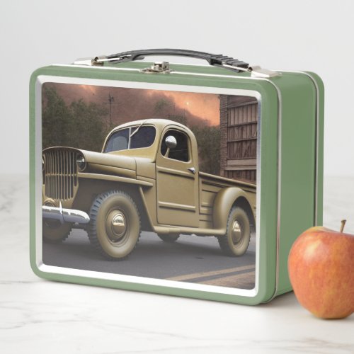 1942 Pickup Truck Metal Lunch Box