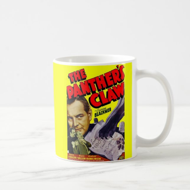 1942 The Panther’s Claw movie poster Coffee Mug (Right)