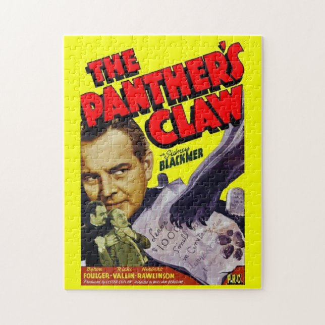1942 The Panther’s Claw movie poster Jigsaw Puzzle (Vertical)