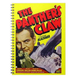 1942 The Panther’s Claw movie poster Notebook