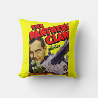1942 The Panther’s Claw movie poster print Throw Pillow
