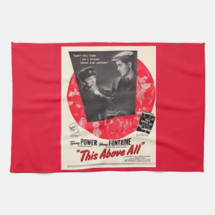 1942 This Above All movie poster Kitchen Towel