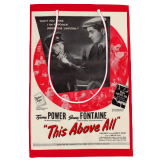 1942 This Above All movie poster Medium Gift Bag