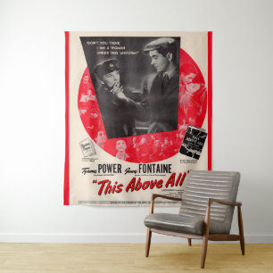 1942 This Above All movie poster Tapestry