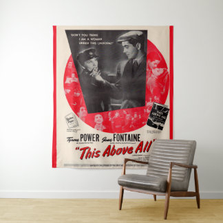 1942 This Above All movie poster Tapestry